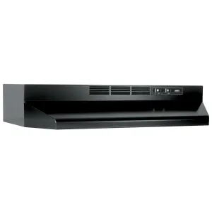 Broan BUEZ130BL Broan 30-Inch Ductless Under-Cabinet Range Hood W/ Easy Install System, Black