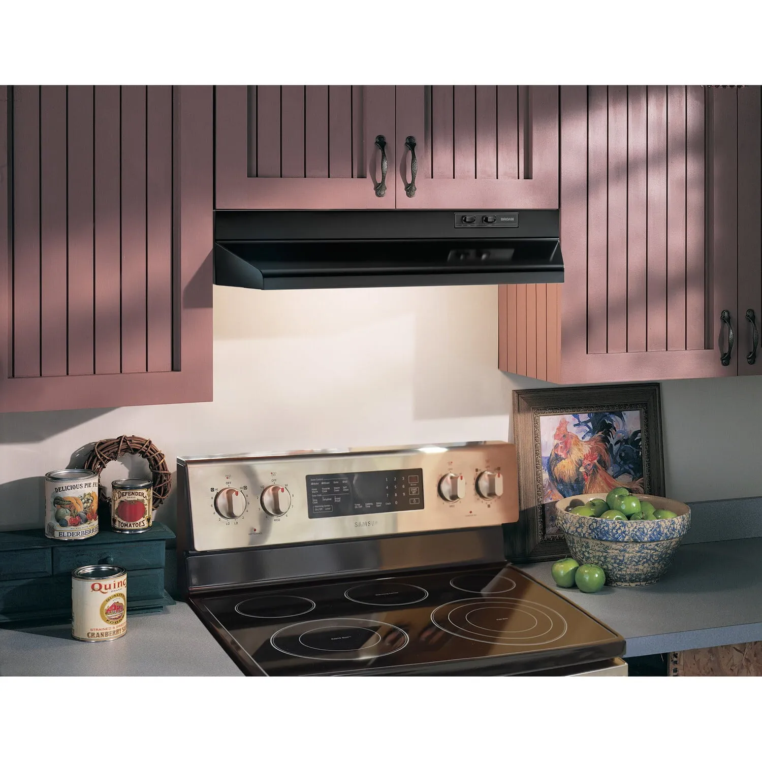 Broan BUEZ230BL Broan 30-Inch Under-Cabinet Range Hood W/ Easy Install System, 190 Cfm, Black