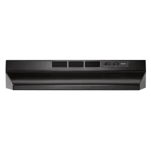 Broan BUEZ330BL Broan 30-Inch Convertible Under-Cabinet Range Hood W/ Easy Install System, 220 Cfm, Black