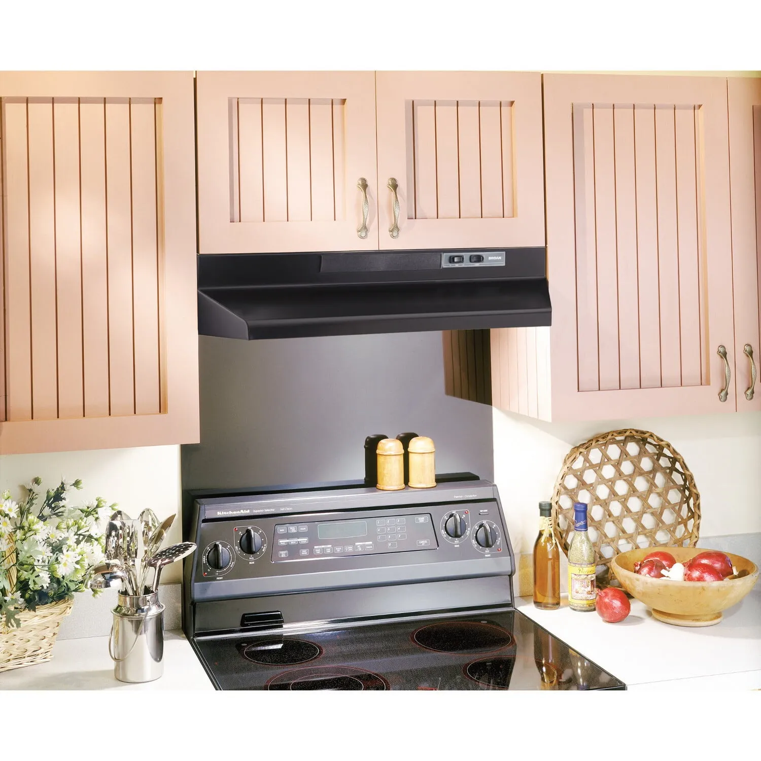Broan BUEZ330BL Broan 30-Inch Convertible Under-Cabinet Range Hood W/ Easy Install System, 220 Cfm, Black