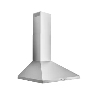 Broan BWP1244SS Broan 24-Inch Convertible Wall-Mount Pyramidal Chimney Range Hood, 450 Max Cfm, Stainless Steel
