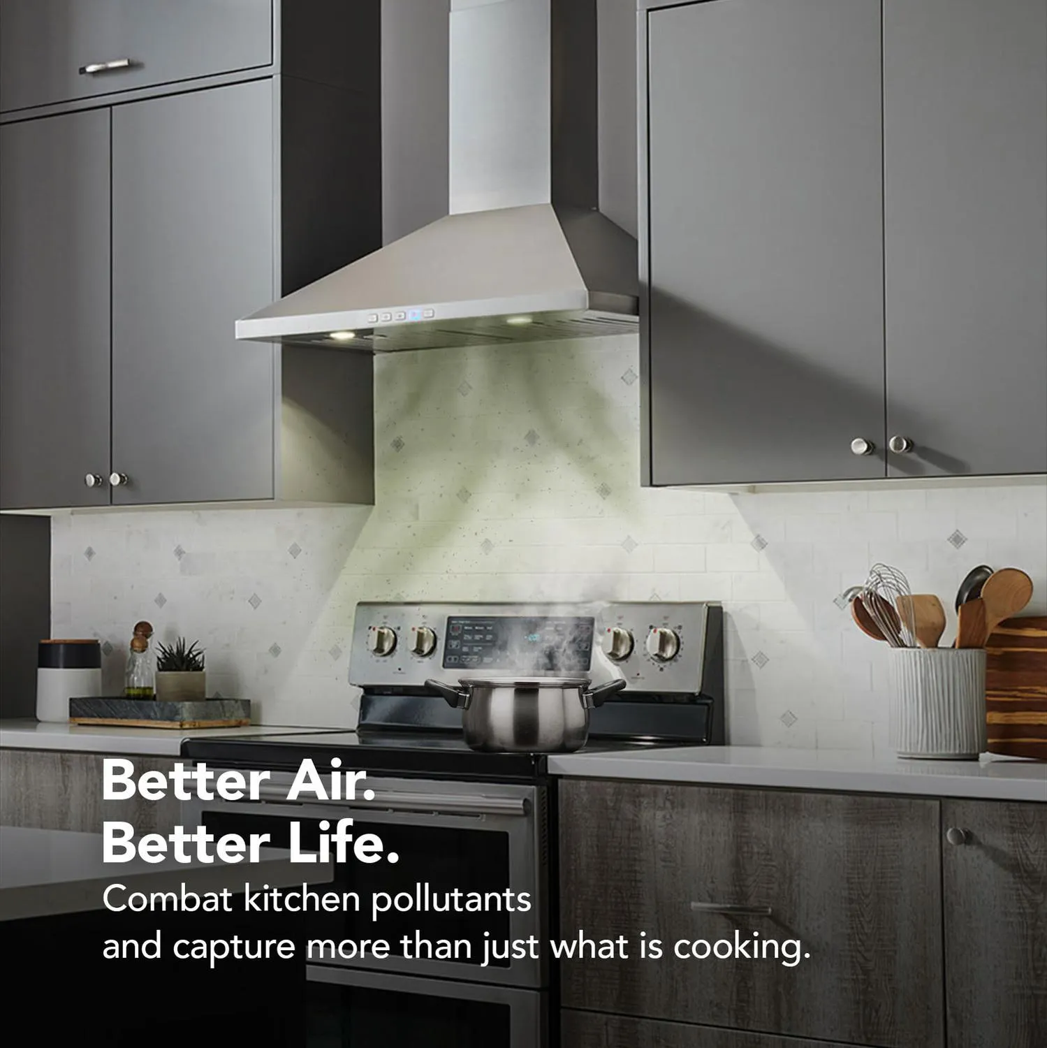 Broan BWP1304SS Broan 30-Inch Convertible Wall-Mount Pyramidal Chimney Range Hood, 450 Max Cfm, Stainless Steel