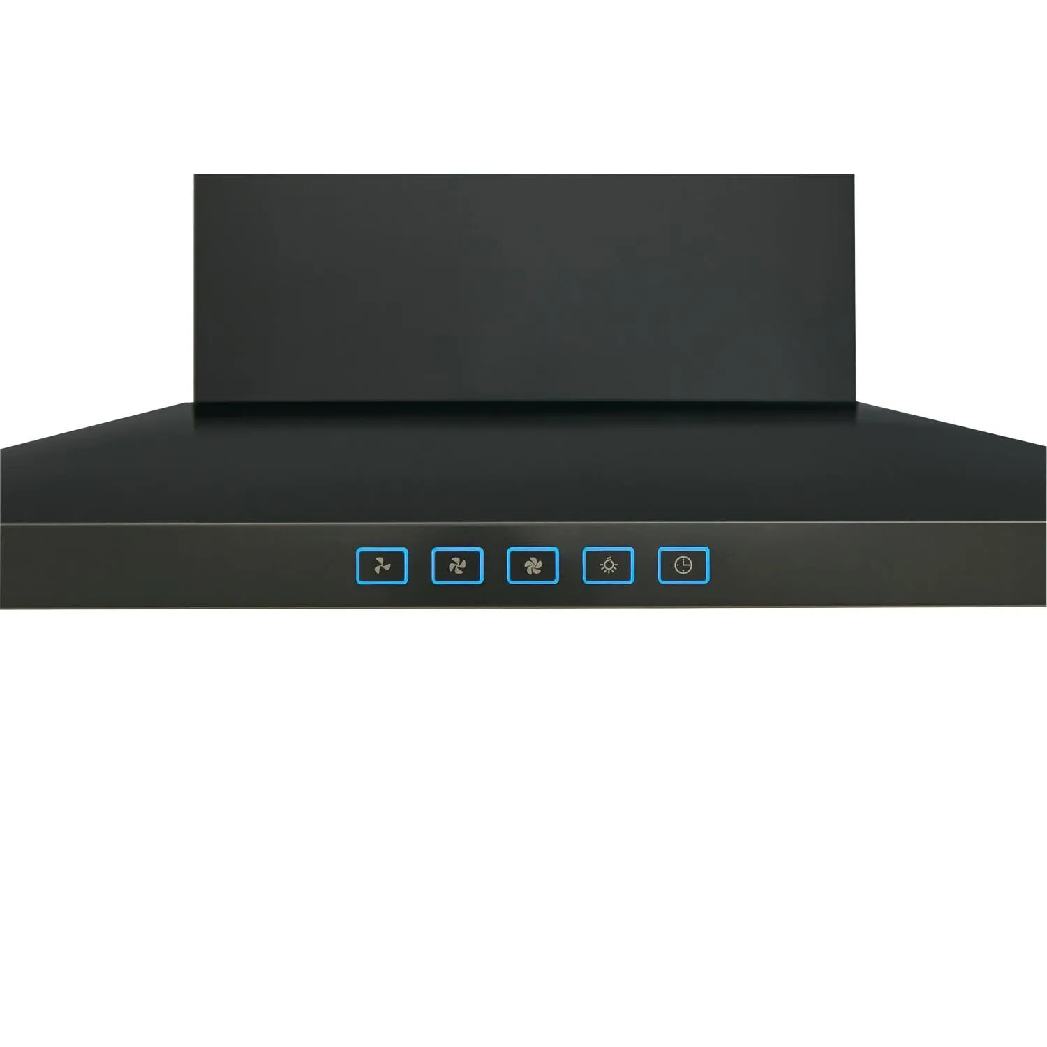 Broan BWS1304BLS Broan 30-Inch Convertible Wall-Mount Low Profile Pyramidal Chimney Range Hood, 450 Max Cfm, Black Stainless Steel