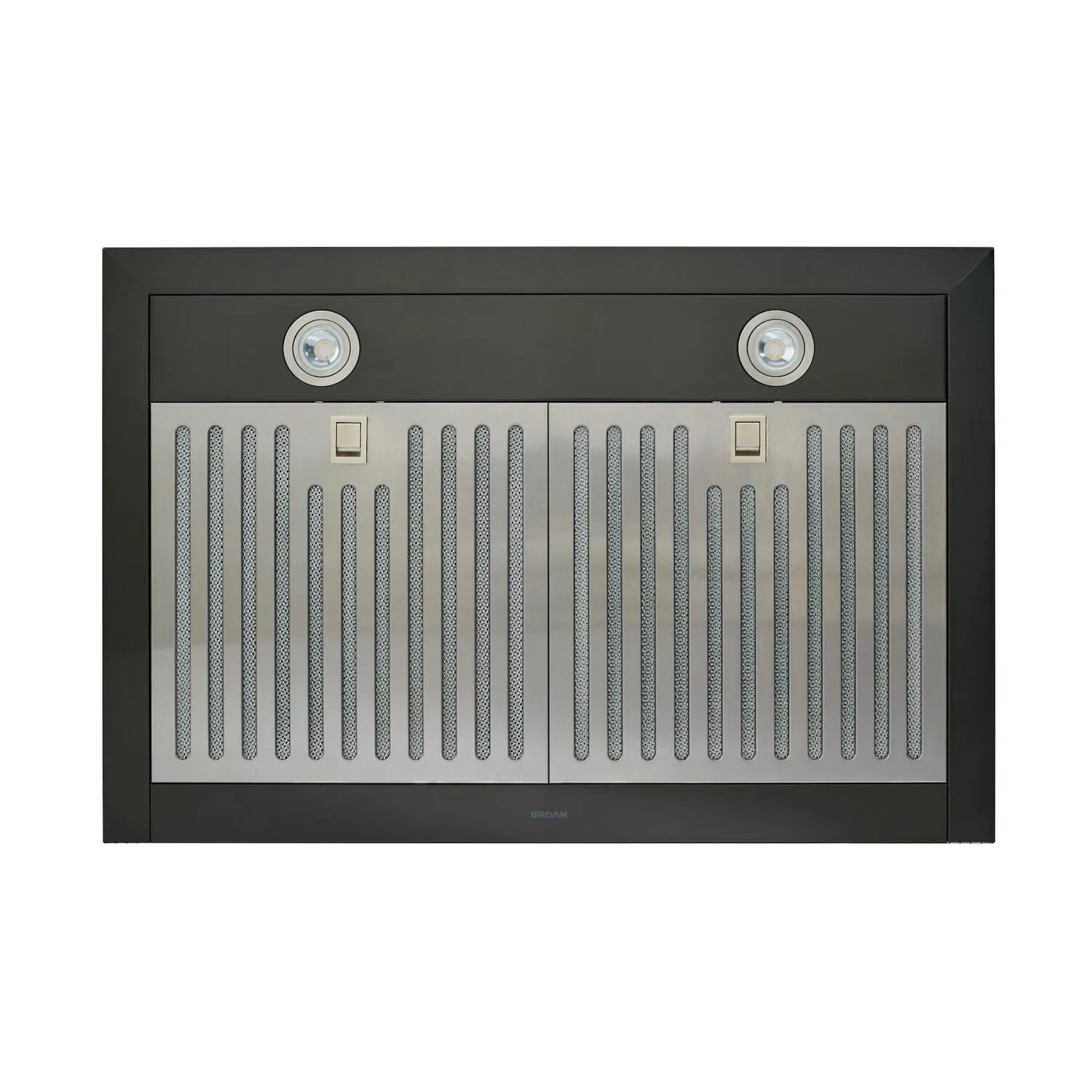 Broan BWS1304BLS Broan 30-Inch Convertible Wall-Mount Low Profile Pyramidal Chimney Range Hood, 450 Max Cfm, Black Stainless Steel