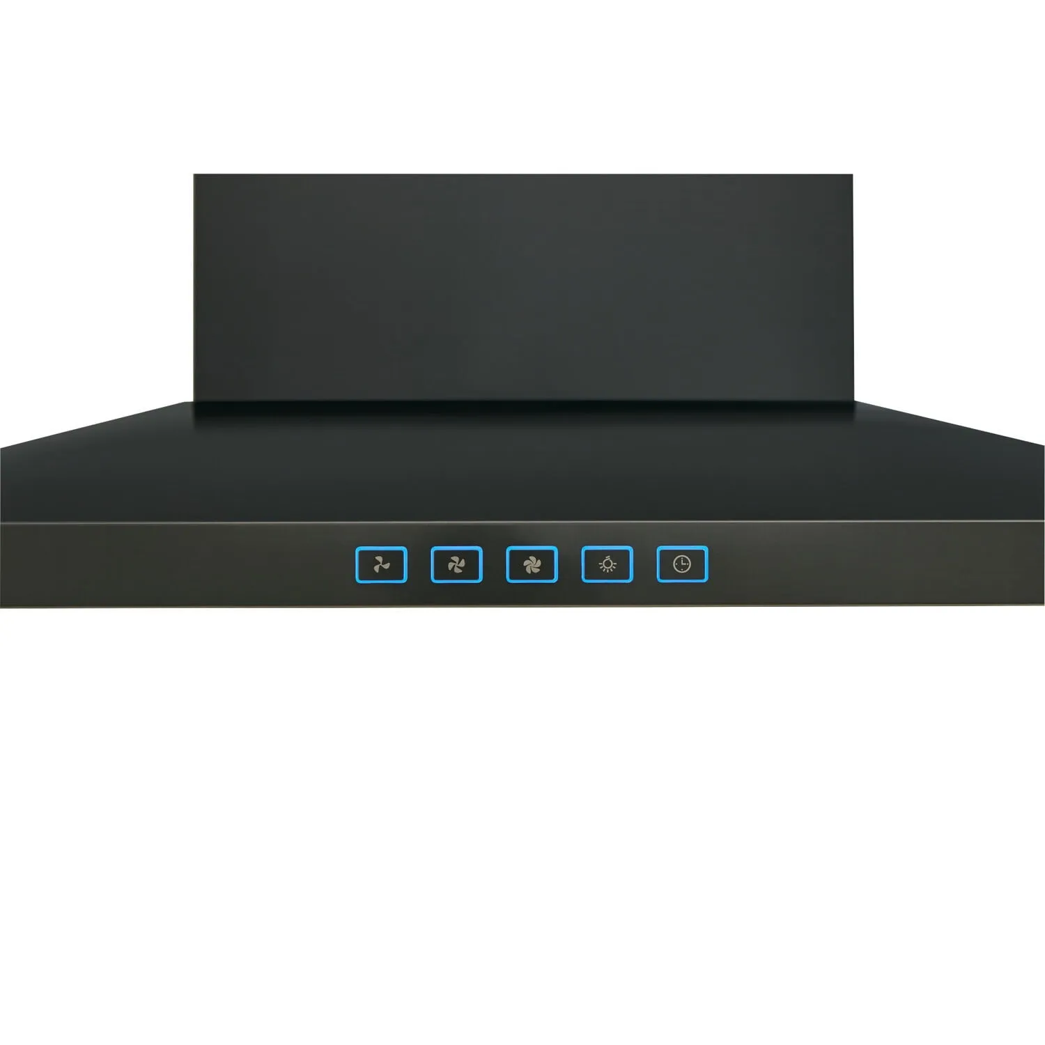 Broan BWS2304BLS Broan 30-Inch Convertible Wall-Mount Low Profile Pyramidal Chimney Range Hood, 450 Max Cfm, Black Stainless Steel