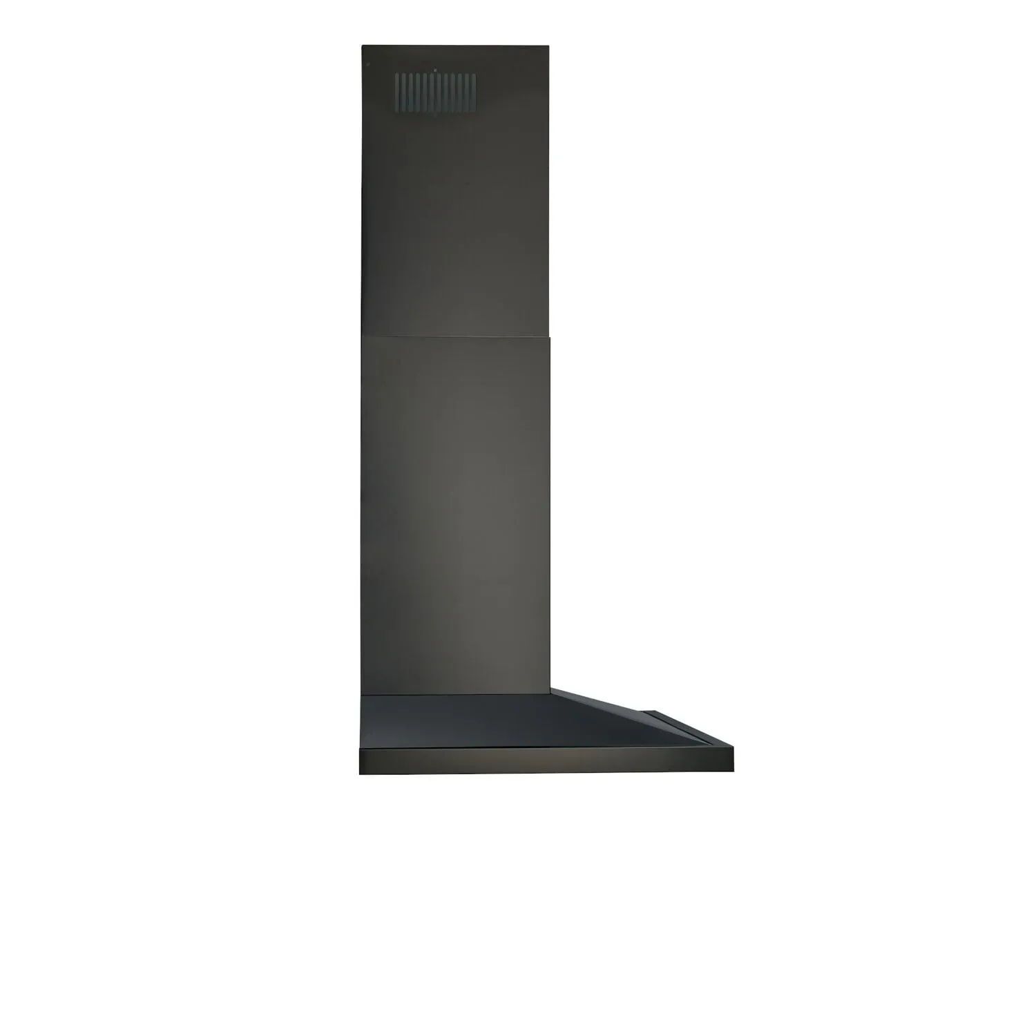Broan BWS2304BLS Broan 30-Inch Convertible Wall-Mount Low Profile Pyramidal Chimney Range Hood, 450 Max Cfm, Black Stainless Steel