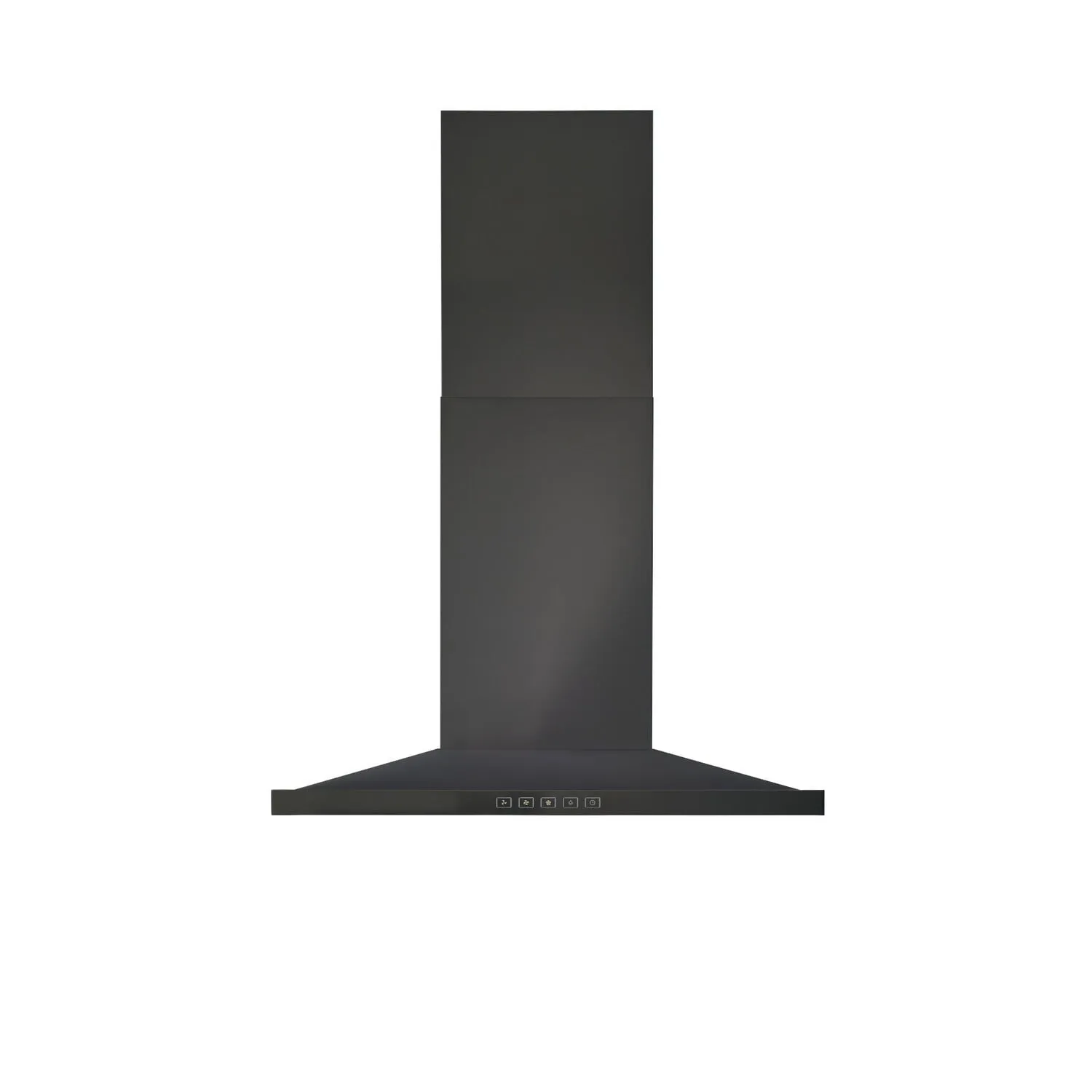 Broan BWS2304BLS Broan 30-Inch Convertible Wall-Mount Low Profile Pyramidal Chimney Range Hood, 450 Max Cfm, Black Stainless Steel