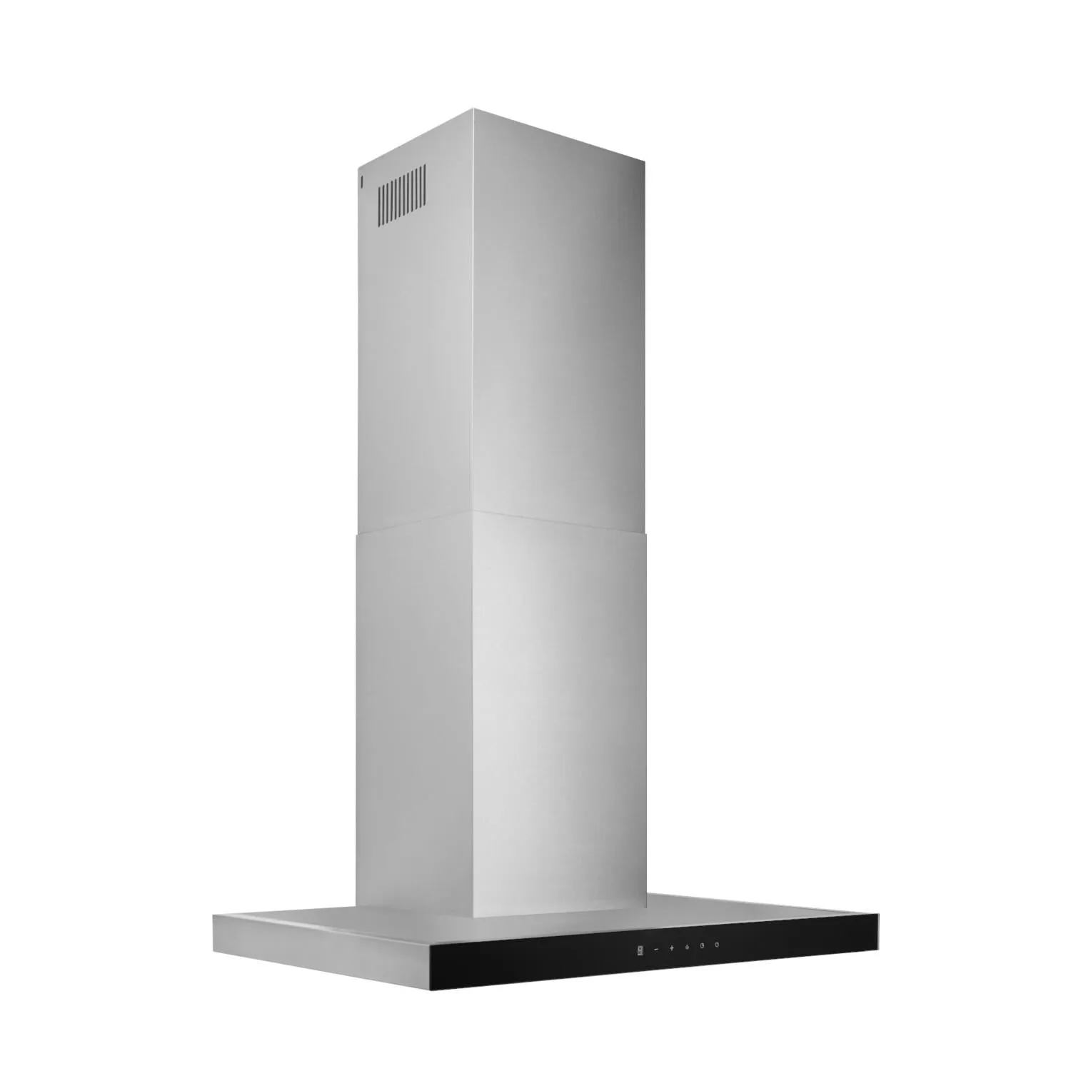 Broan BWT1304SSB Broan 30-Inch Convertible Wall-Mount T-Style Chimney Range Hood, 450 Max Cfm, Stainless Steel W/Black Glass
