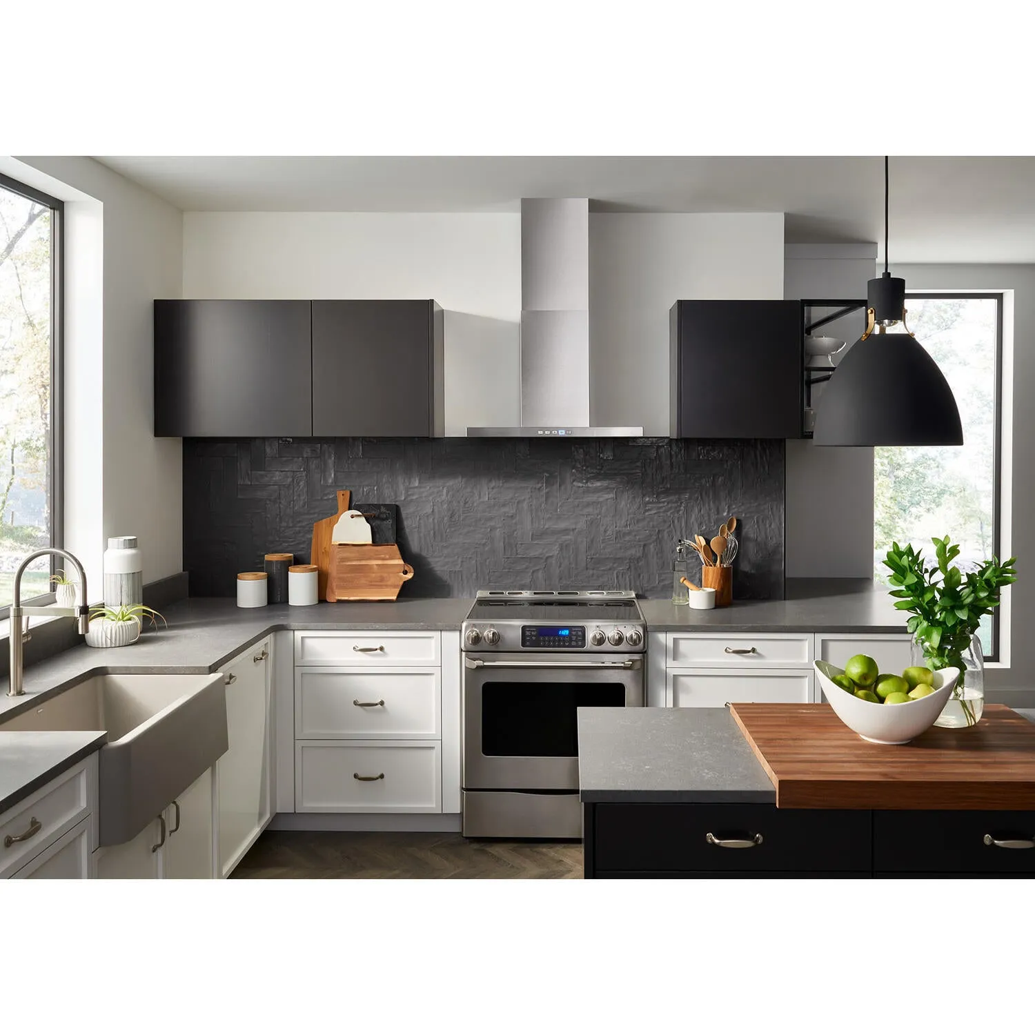 Broan BWT2304SS Broan 30-Inch Convertible Wall-Mount T-Style Chimney Range Hood, 450 Max Cfm, Stainless Steel