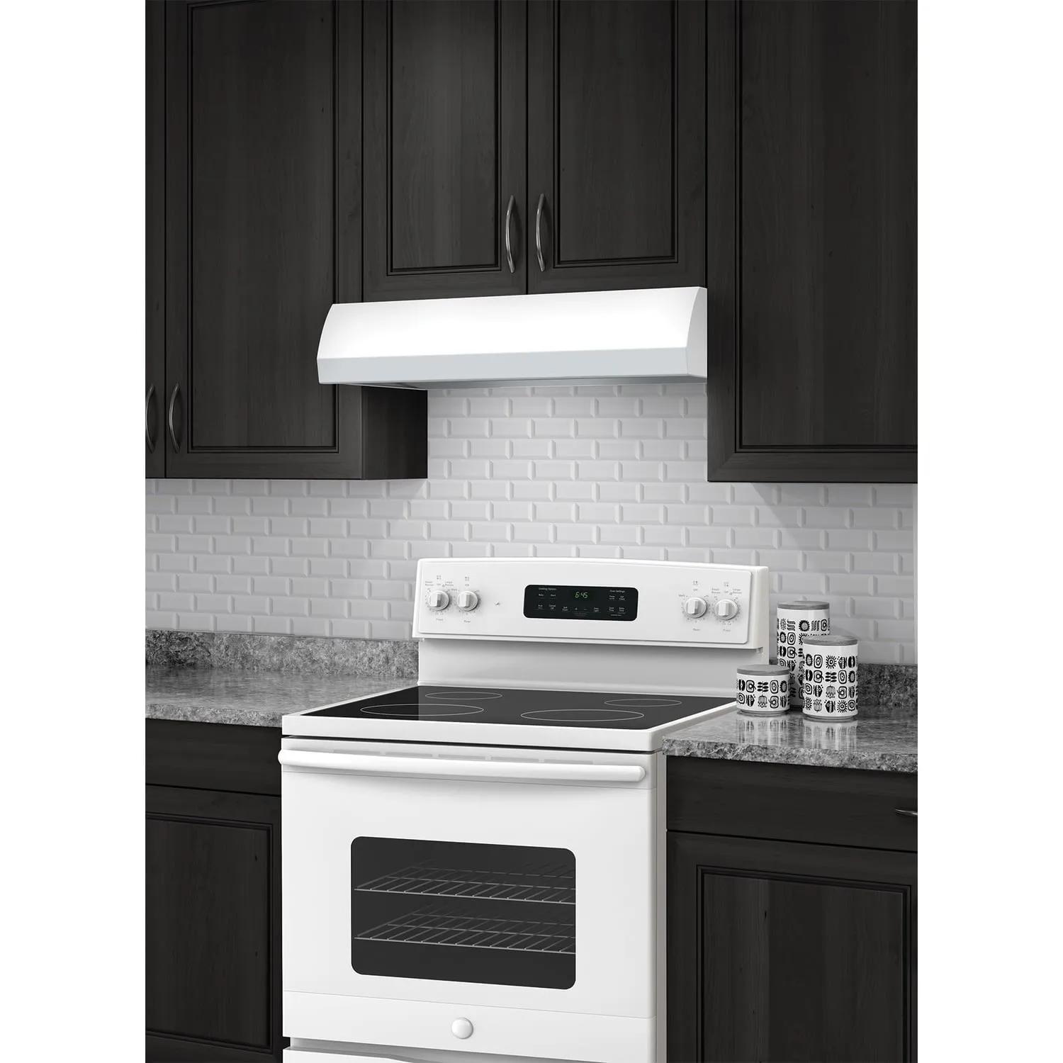 Broan BXT130WW Broan 30-Inch 4-Way Convertible Under-Cabinet Range Hood, 270 Max Cfm, White