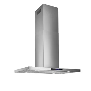 Broan EIT1366SS Broan Elite 36-Inch T-Style Island Range Hood, 640 Max Blower Cfm, Stainless Steel, W/ Code Ready Technology