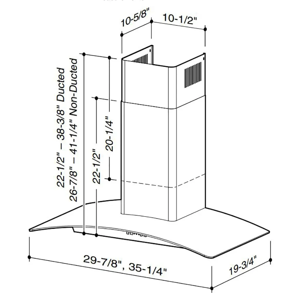 Broan EW5630SS Broan 30-Inch Curved Glass Canopy Wall-Mount Range Hood W/ Heat Sentry , 500 Cfm, Stainless Steel