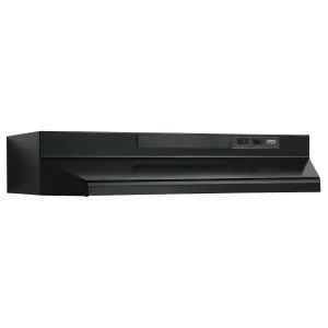 Broan F403023 Broan 30-Inch Convertible Under-Cabinet Range Hood, 160 Cfm, Black