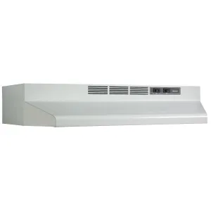 Broan F404201 Broan 42-Inch Convertible Under-Cabinet Range Hood, 160 Cfm, White