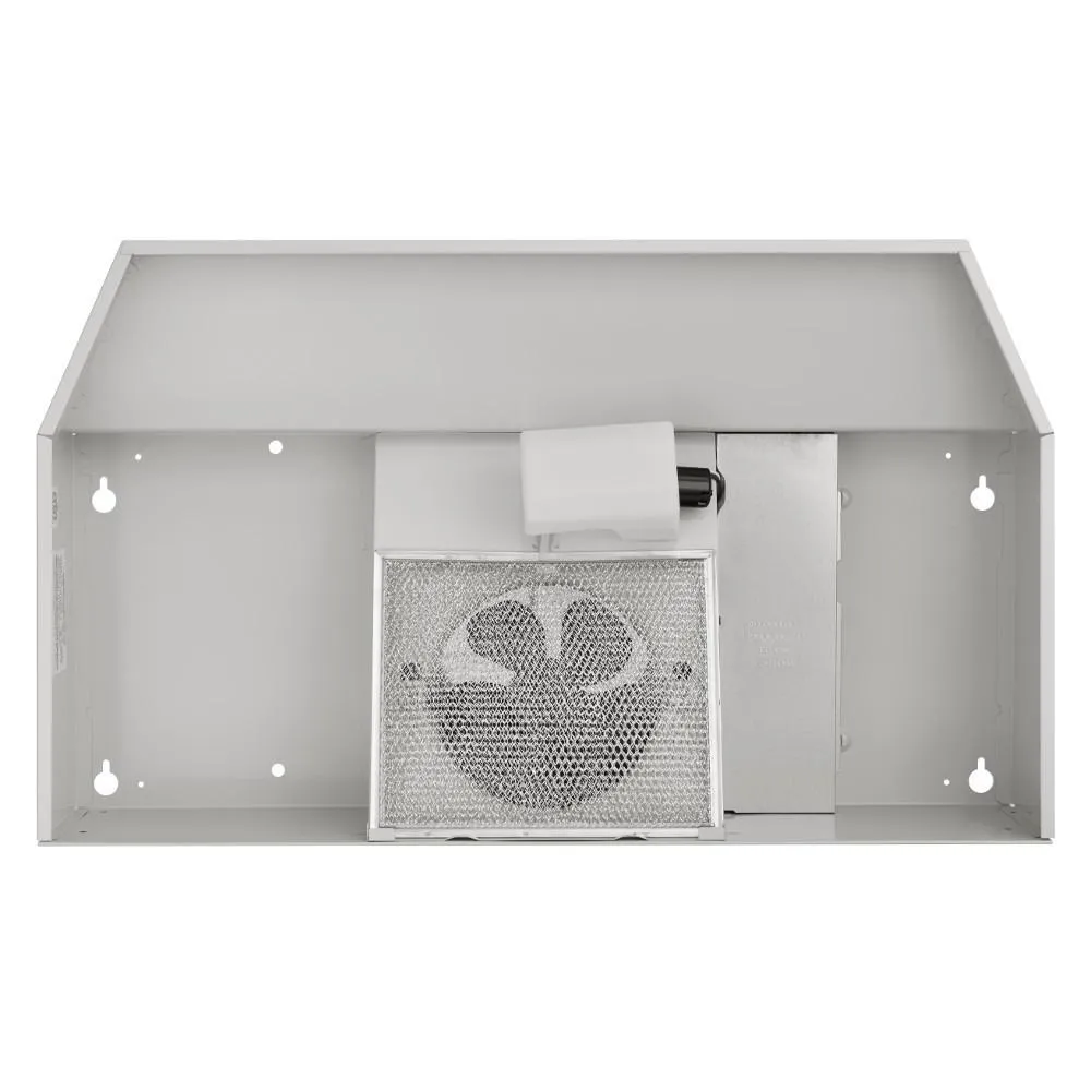 Broan F404211 Broan 42-Inch Convertible Under-Cabinet Range Hood, 230 Max Blower Cfm, White-On-White