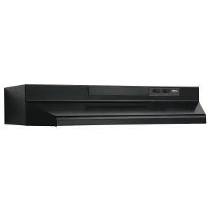 Broan F404223 Broan 42-Inch Convertible Under-Cabinet Range Hood, 230 Max Blower Cfm, Black