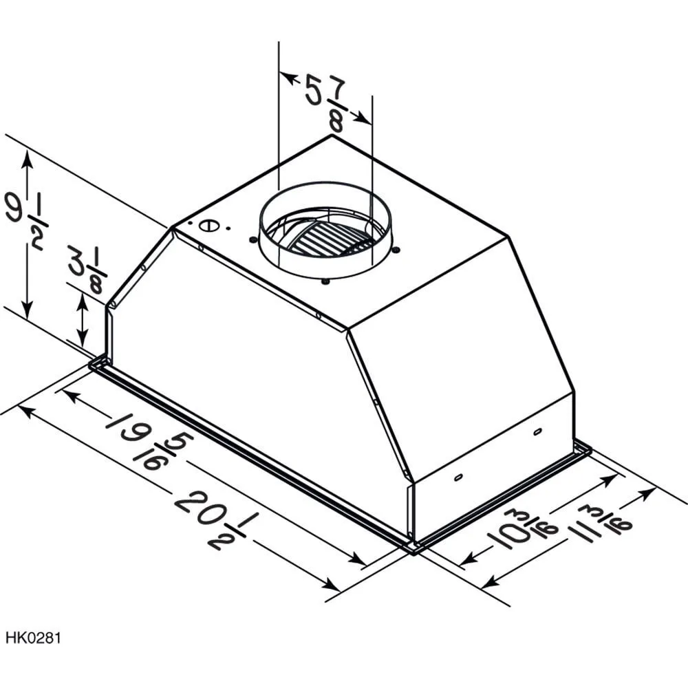 Broan PM390SSP Broan 20-1/2-Inch Custom Power Pack, 390 Cfm, Stainless Steel