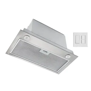 Broan PMA400SS Broan 21-Inch Custom Range Hood Power Pack, 450 Max Blower Cfm, Stainless Steel, Ada, Energy Star Certified