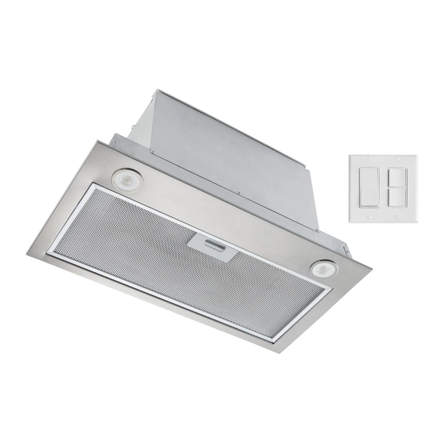 Broan PMA400SS Broan 21-Inch Custom Range Hood Power Pack, 450 Max Blower Cfm, Stainless Steel, Ada, Energy Star Certified