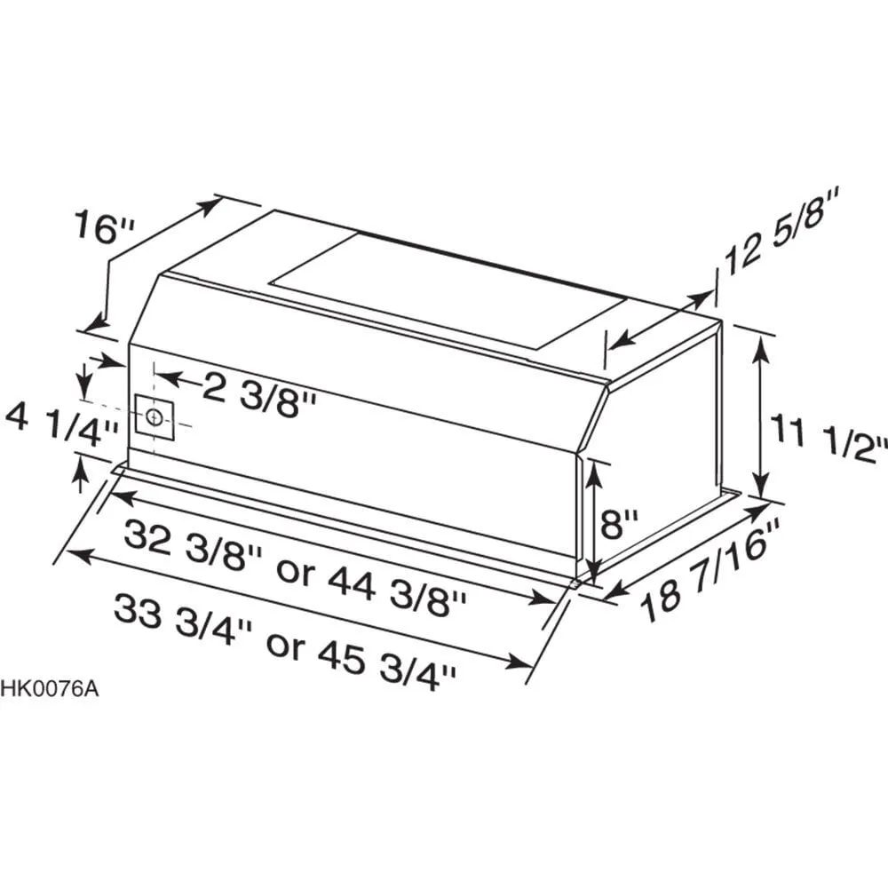 Broan RMIP33 Broan 33-Inch Pro-Style Built-In Range Hood Insert