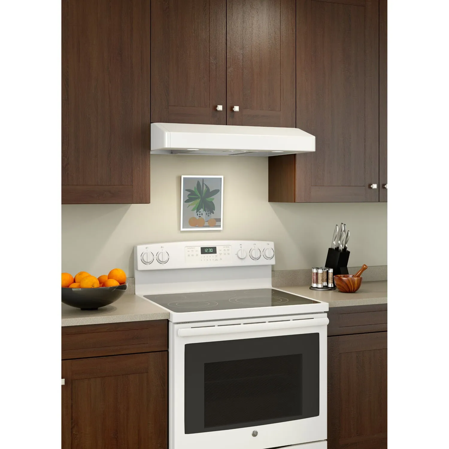 Broan TEN130WW Broan Elite 30-Inch Convertible Under-Cabinet Range Hood, White