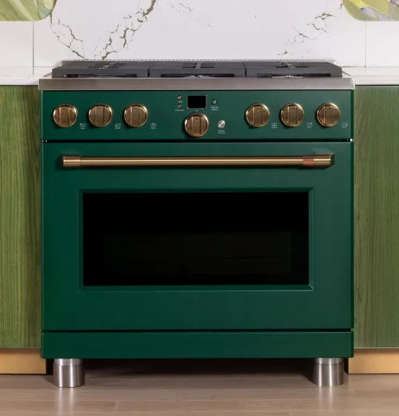 Caf C2Y366P5TG2 Caf 36" Smart Dual-Fuel Commercial-Style Range with 6 Burners (Natural Gas)