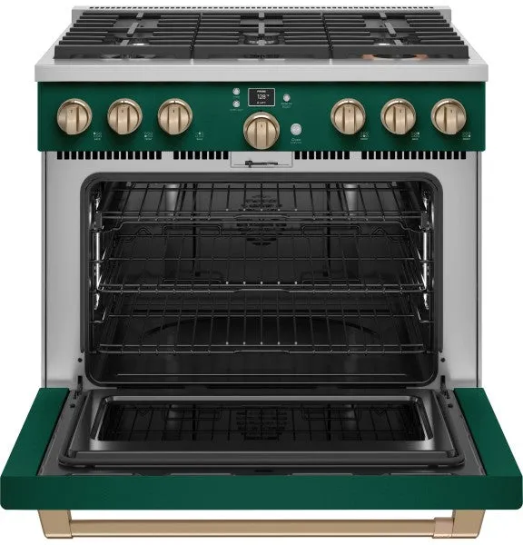 Caf C2Y366P5TG2 Caf 36" Smart Dual-Fuel Commercial-Style Range with 6 Burners (Natural Gas)