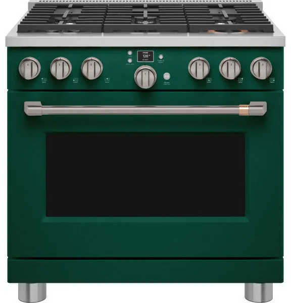 Caf C2Y366P5TG2 Caf 36" Smart Dual-Fuel Commercial-Style Range with 6 Burners (Natural Gas)
