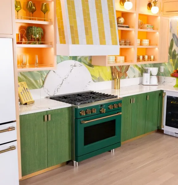 Caf C2Y366P5TG2 Caf 36" Smart Dual-Fuel Commercial-Style Range with 6 Burners (Natural Gas)