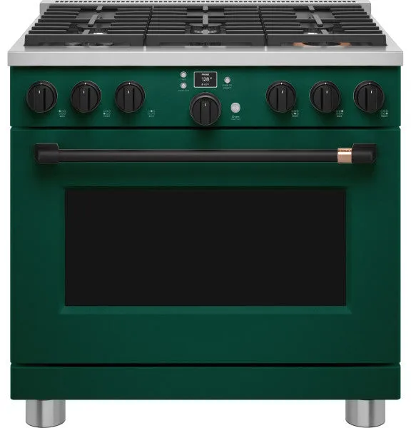 Caf C2Y366P5TG2 Caf 36" Smart Dual-Fuel Commercial-Style Range with 6 Burners (Natural Gas)