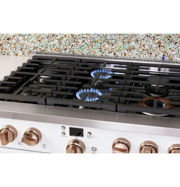 Caf C2Y366P5TG2 Caf 36" Smart Dual-Fuel Commercial-Style Range with 6 Burners (Natural Gas)