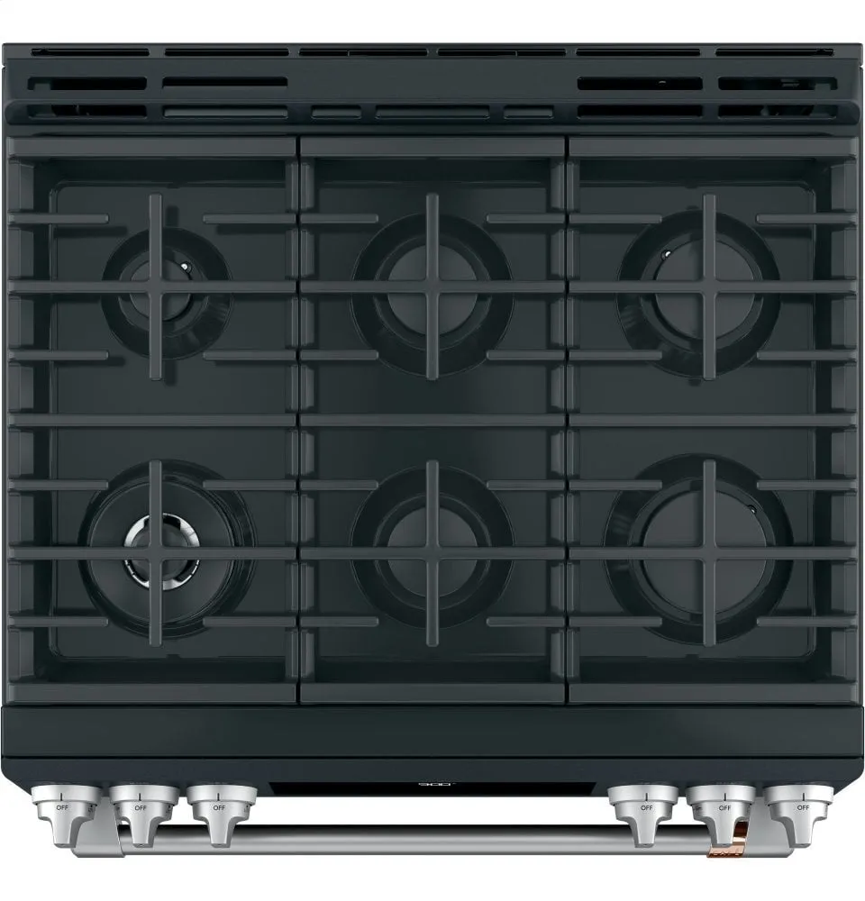 Cafe C2S900P3MD1 Caf 30" Slide-In Front Control Dual-Fuel Convection Range With Warming Drawer