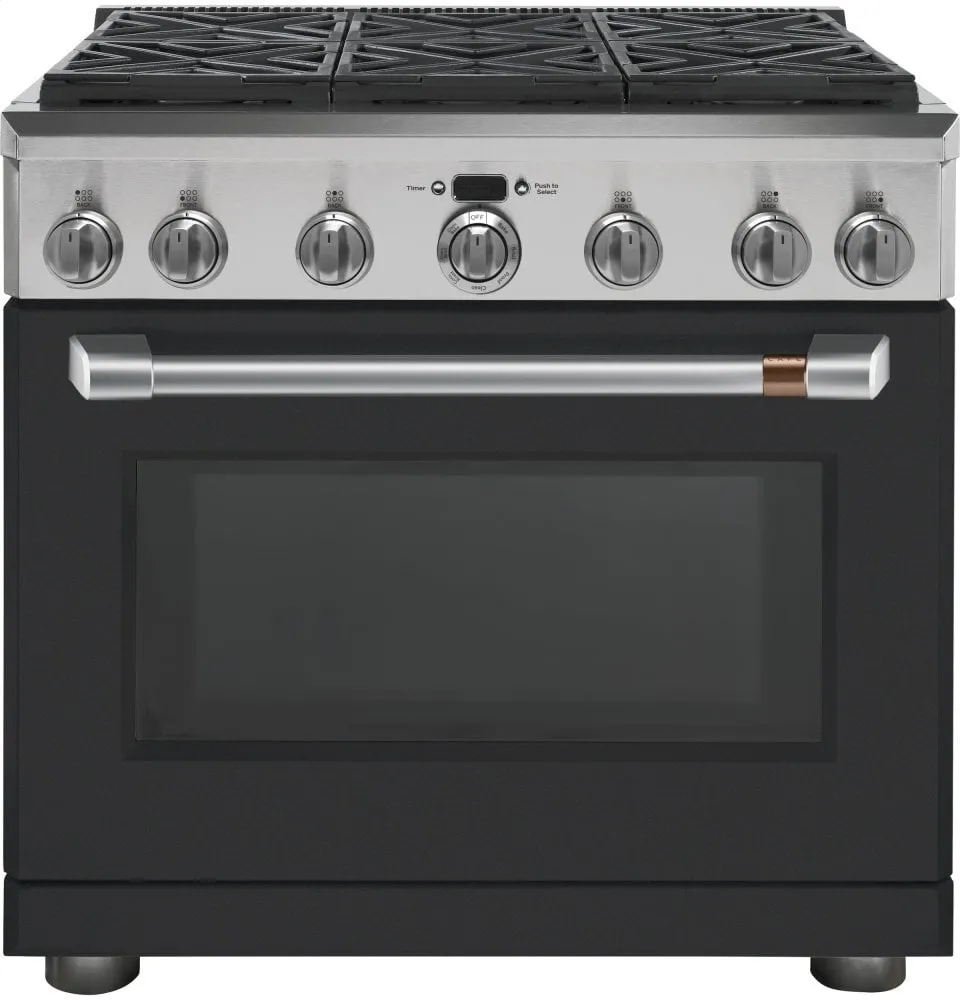 Cafe C2Y366P3MD1 Caf 36" Dual-Fuel Professional Range With 6 Burners (Natural Gas)