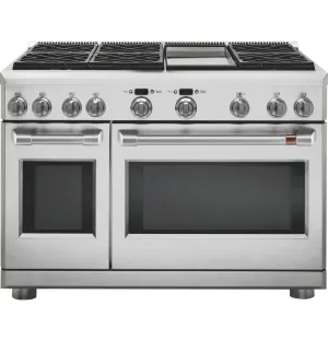 Cafe C2Y486P2MS1 Caf 48" Dual-Fuel Professional Range With 6 Burners And Griddle (Natural Gas)