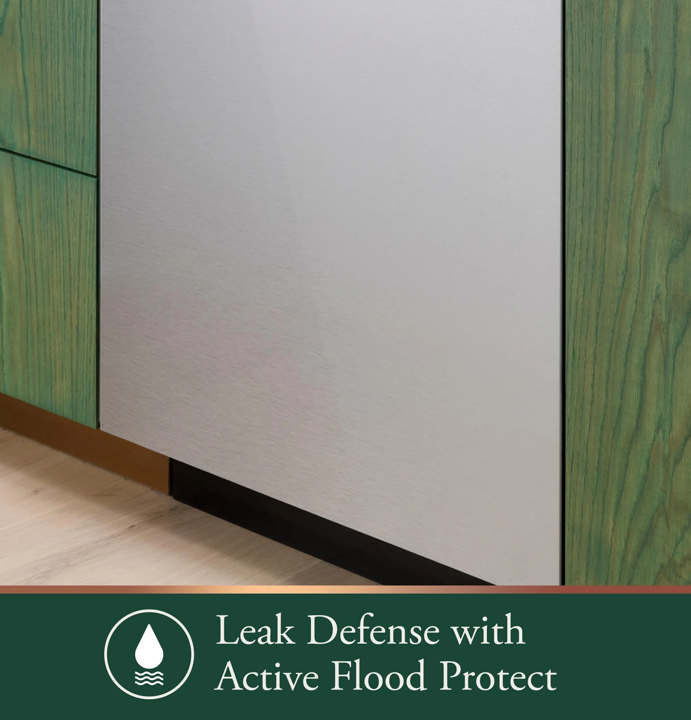Cafe CDP888M5VS5 Caf&#8482; Customfit Energy Star Stainless Interior Smart Dishwasher With Ultra Wash Top Rack And Dual Convection Ultra Dry, Led Lights, 39 Dba In Platinum Glass