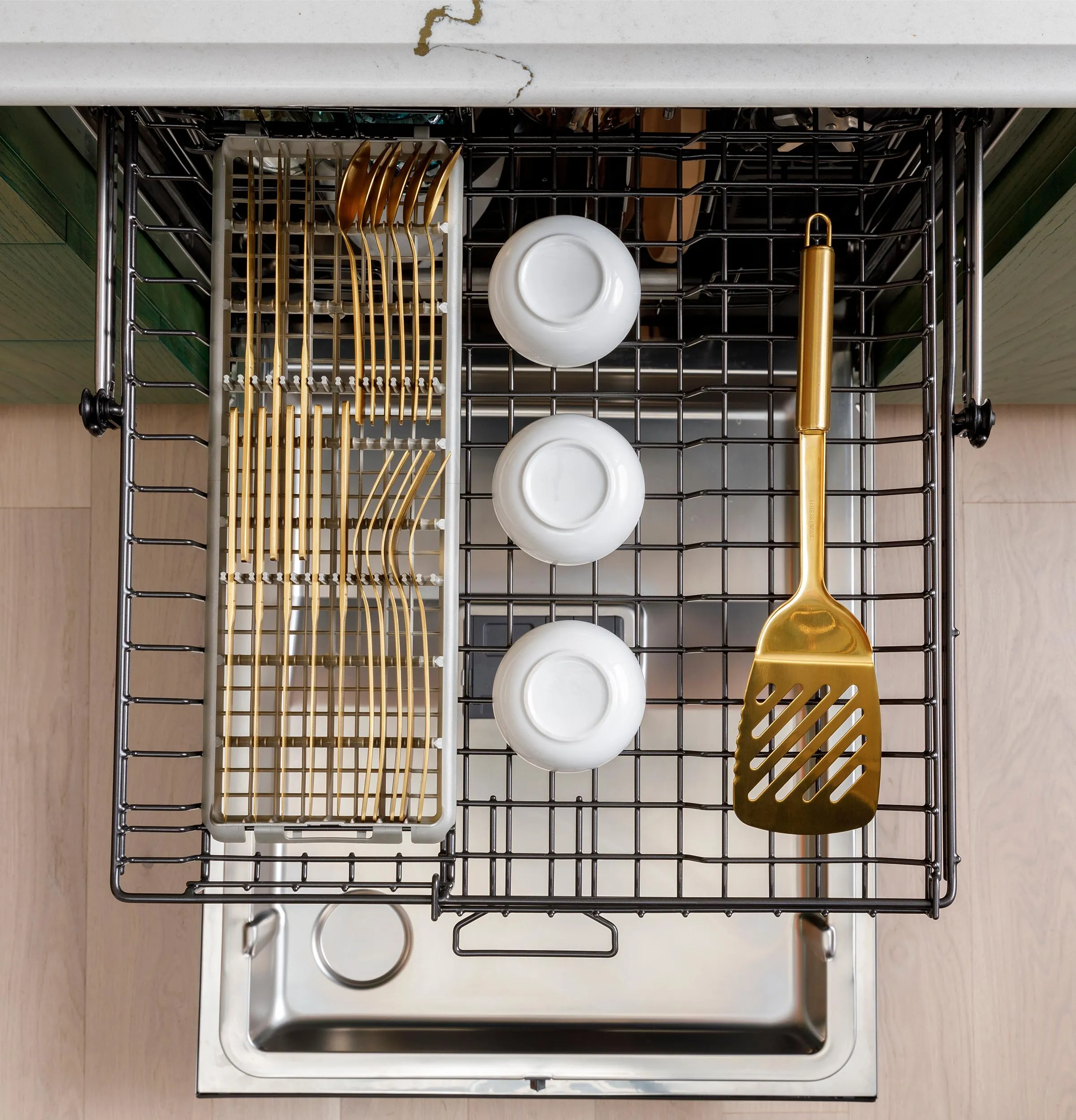 Cafe CDT828P2VS1 Caf&#8482; Customfit Energy Star Stainless Interior Smart Dishwasher With Ultra Wash & Dry, 42 Dba
