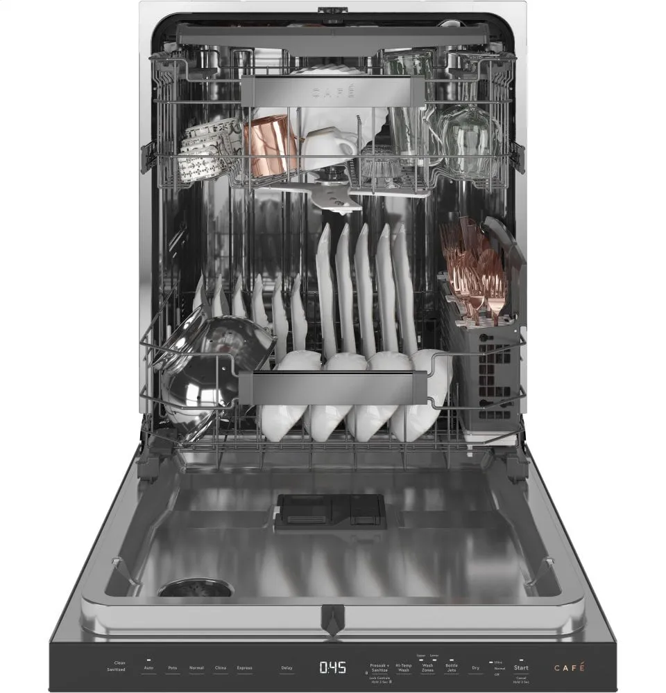 Cafe CDT845M5NS5 Caf Stainless Steel Interior Dishwasher With Sanitize And Ultra Wash & Dry In Platinum Glass