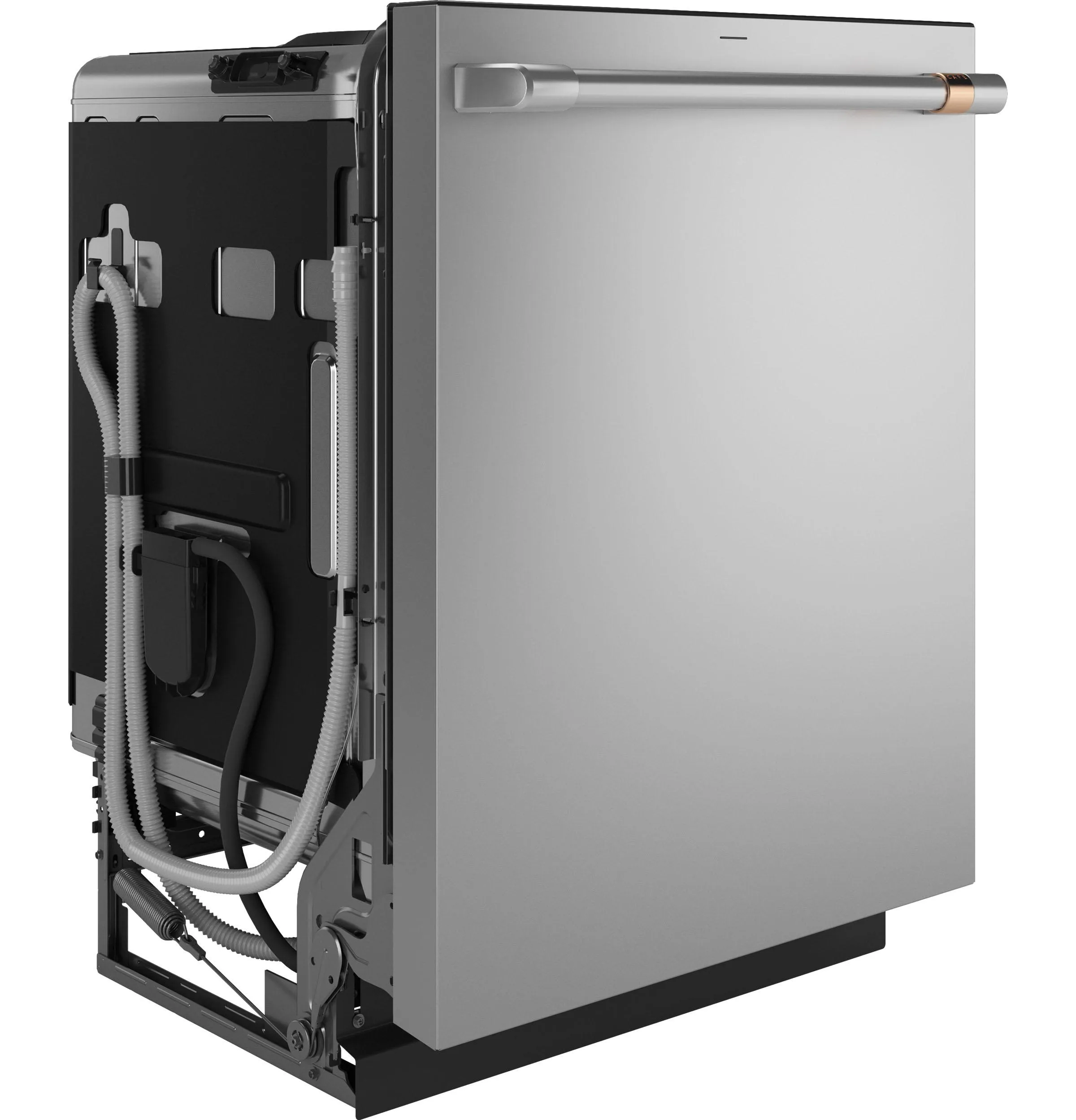 Cafe CDT858P2VS1 Caf&#8482; Customfit Energy Star Stainless Interior Smart Dishwasher With Ultra Wash Top Rack And Dual Convection Ultra Dry, 44 Dba
