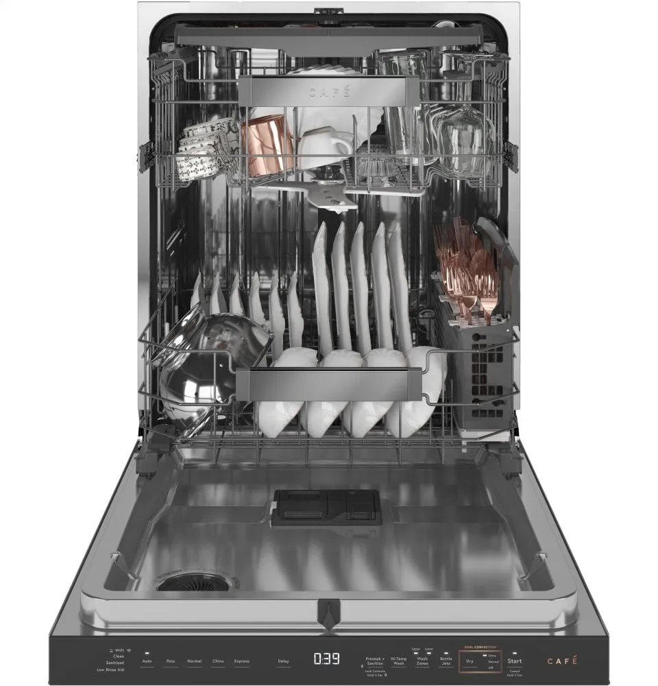 Cafe CDT875M5NS5 Caf Smart Stainless Steel Interior Dishwasher With Sanitize And Ultra Wash & Dual Convection Ultra Dry In Gray