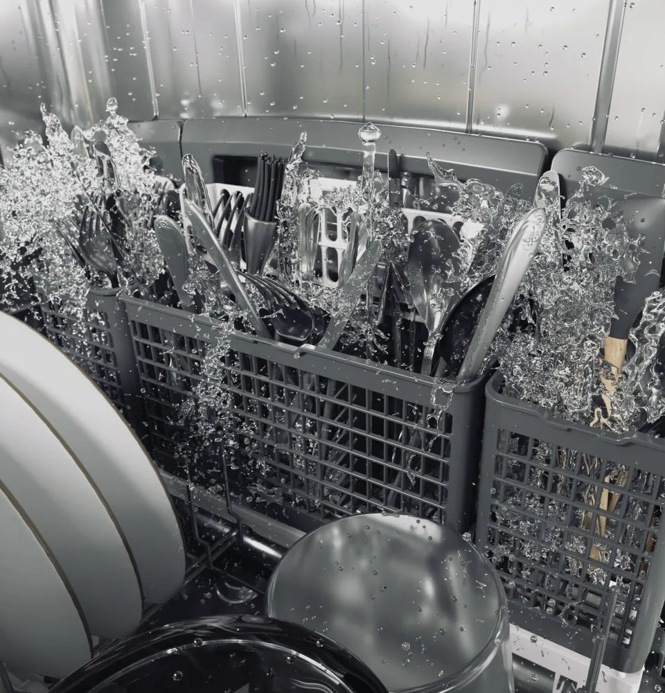 Cafe CDT875M5NS5 Caf Smart Stainless Steel Interior Dishwasher With Sanitize And Ultra Wash & Dual Convection Ultra Dry In Gray
