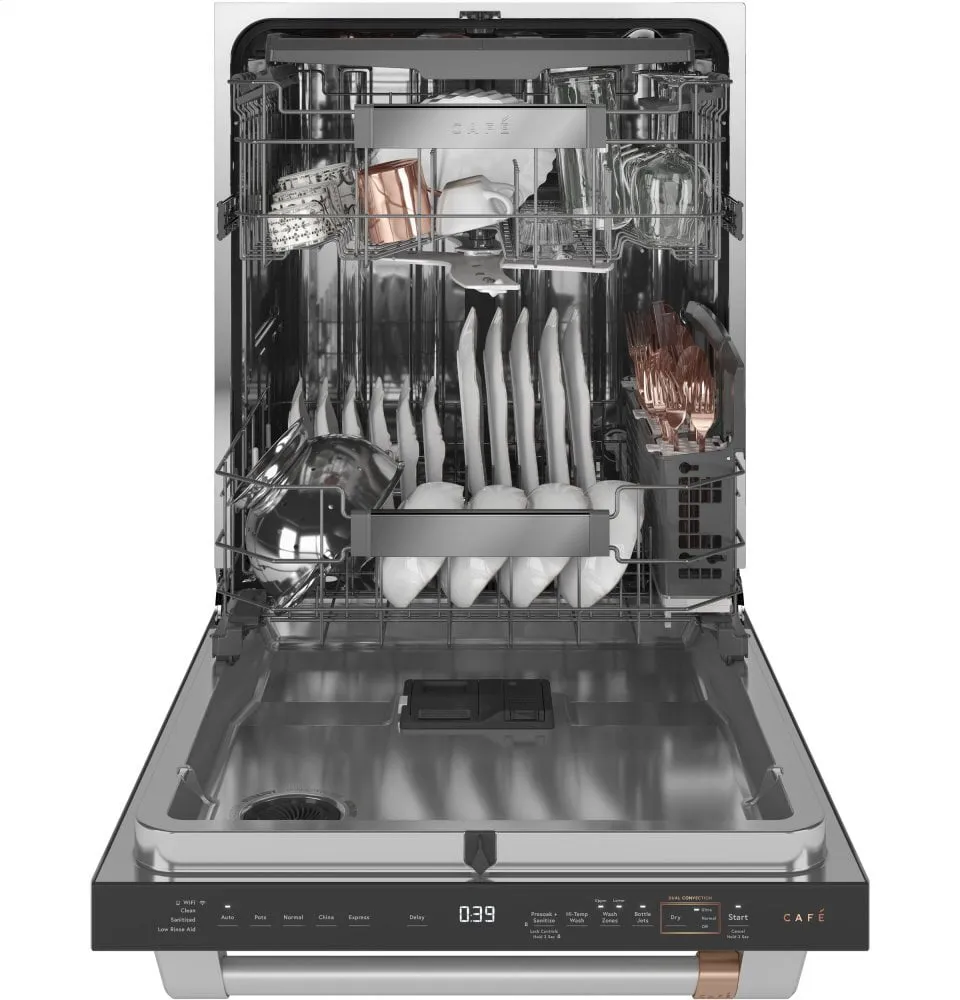 Cafe CDT875P2NS1 Caf Smart Stainless Steel Interior Dishwasher With Sanitize And Ultra Wash & Dual Convection Ultra Dry