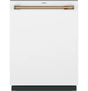 Cafe CDT888P4VW2 Caf&#8482; Customfit Energy Star Stainless Interior Smart Dishwasher With Ultra Wash Top Rack And Dual Convection Ultra Dry, Led Lights, 39 Dba