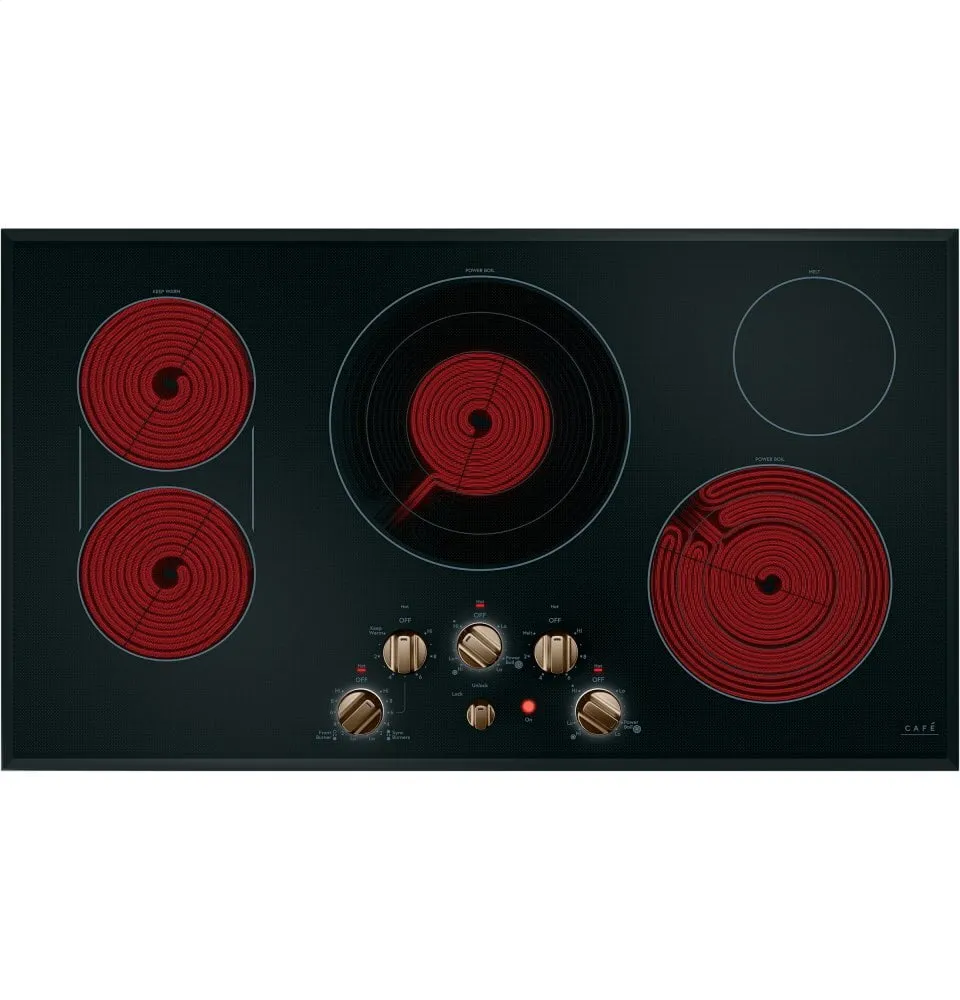 Cafe CEP70363MS2 Caf 36" Knob-Control Electric Cooktop