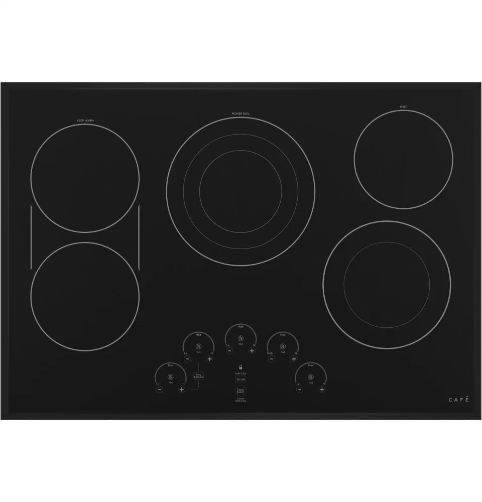 Cafe CEP90301NBB Caf 30" Touch-Control Electric Cooktop