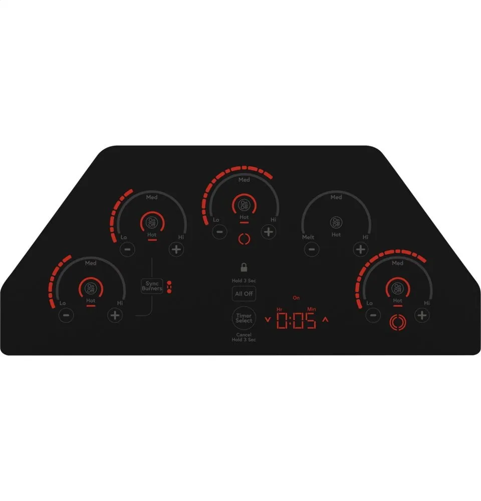 Cafe CEP90301NBB Caf 30" Touch-Control Electric Cooktop