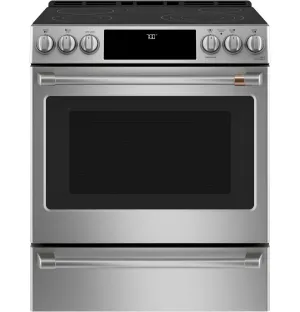 Cafe CES700P2MS1 Caf 30" Smart Slide-In, Front-Control, Radiant And Convection Range