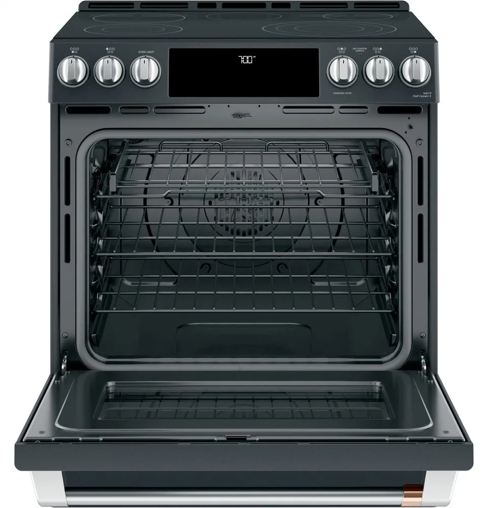 Cafe CES700P3MD1 Caf 30" Smart Slide-In, Front-Control, Radiant And Convection Range