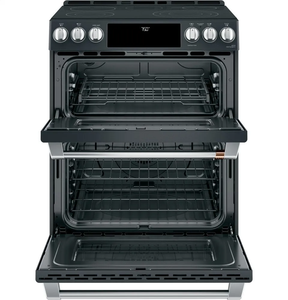 Cafe CES750P3MD1 Caf 30" Smart Slide-In, Front-Control, Radiant And Convection Double-Oven Range