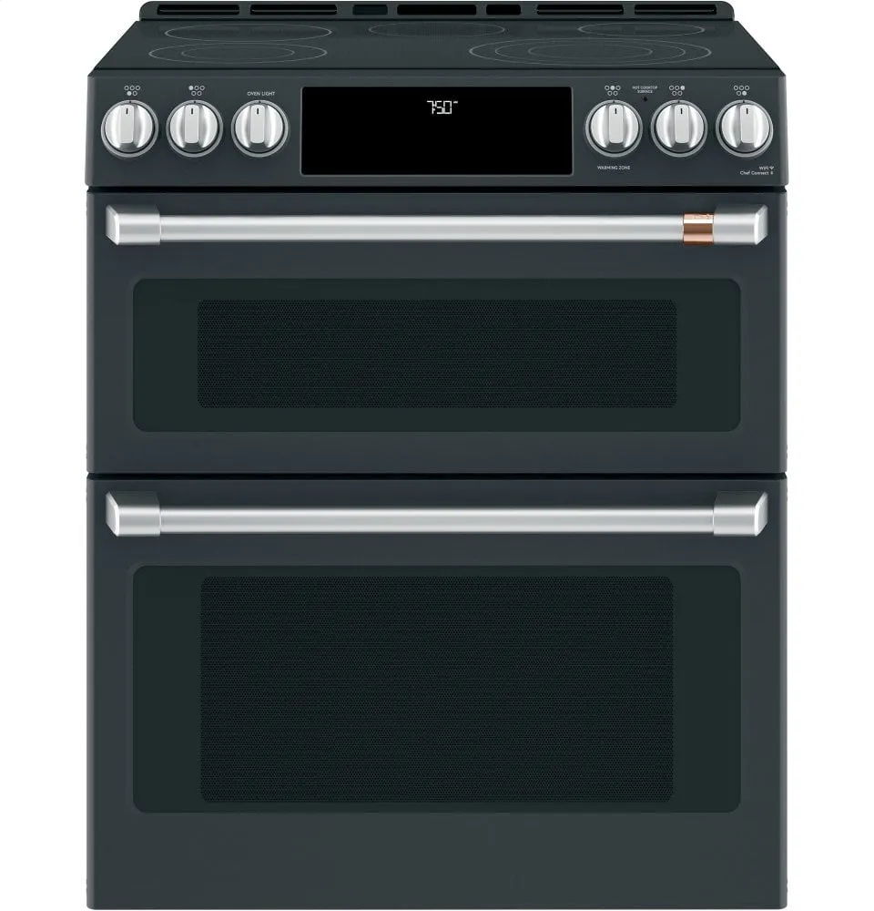 Cafe CES750P3MD1 Caf 30" Smart Slide-In, Front-Control, Radiant And Convection Double-Oven Range