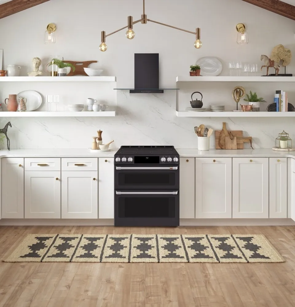 Cafe CES750P3MD1 Caf 30" Smart Slide-In, Front-Control, Radiant And Convection Double-Oven Range